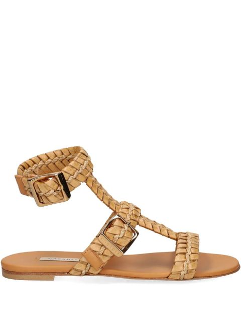 Casadei braided-strap flat sandals - Neutrals - zdjęcie produktu nr 1