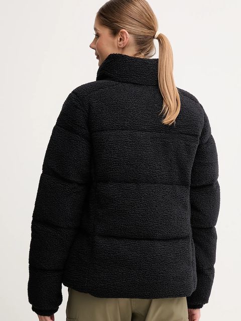 Columbia kurtka Puffect Sherpa damska kolor czarny zimowa oversize 2089231