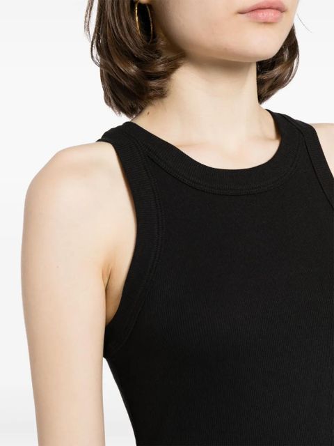 Reformation Tasha ribbed tank top - Black