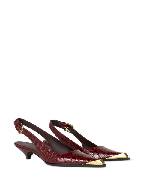 ETRO crocodile-embossed pumps - Red - zdjęcie produktu nr 2