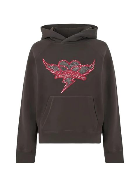 Zadig&Voltaire Georgy heart wings strass hoodie - Grey - zdjęcie produktu nr 1