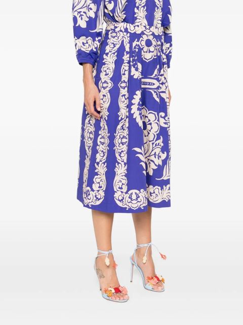 ETRO printed midi skirt - Blue