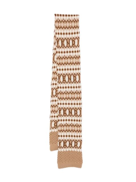 FENDI nordic scarf - Brown - zdjęcie produktu nr 1