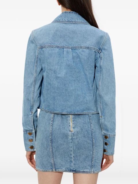 Balmain buttoned denim jacket - Blue