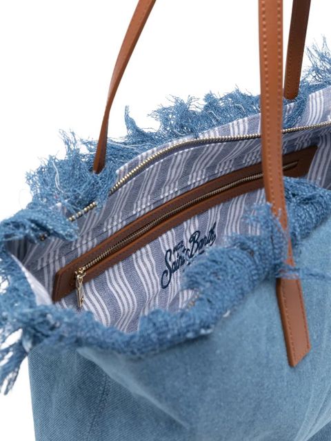 MC2 Saint Barth frayed beach bag - Blue