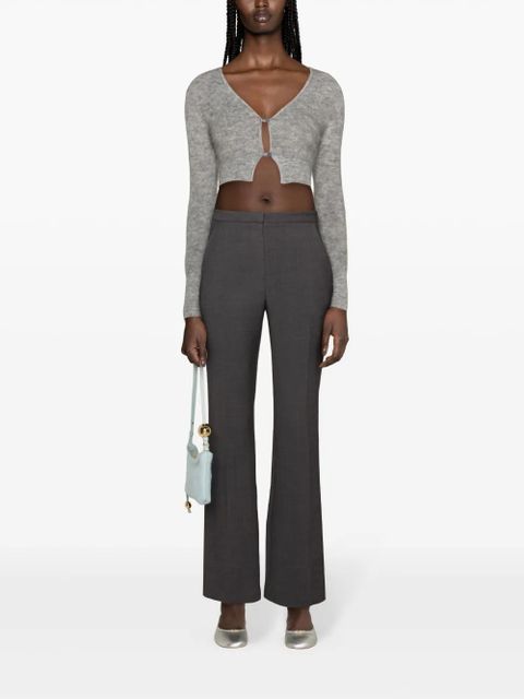 Jacquemus brushed-finish cardigan - Grey - zdjęcie produktu nr 2