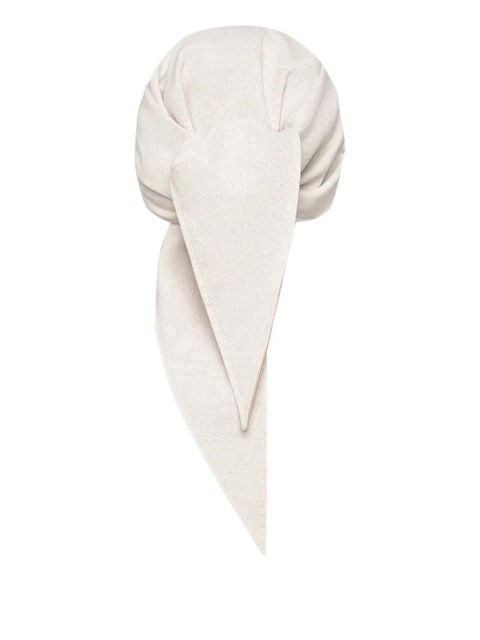 Manière De Voir Arianne draping-scarf cap - Neutrals - zdjęcie produktu nr 2