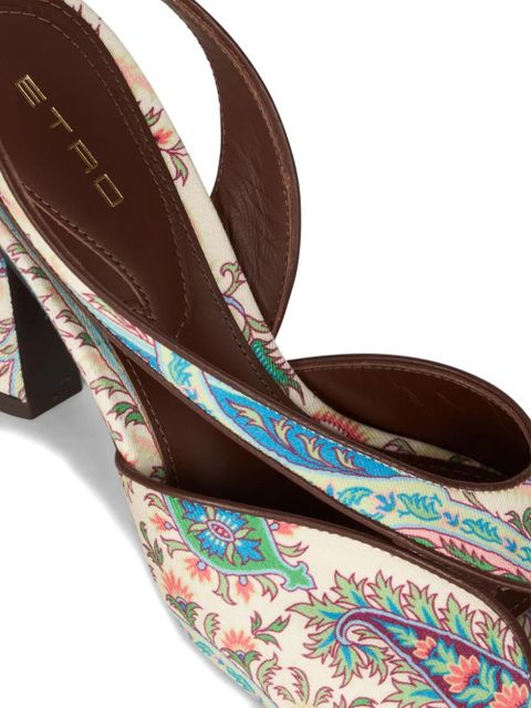 ETRO printed ankle-strap sandals - Neutrals - zdjęcie produktu nr 2