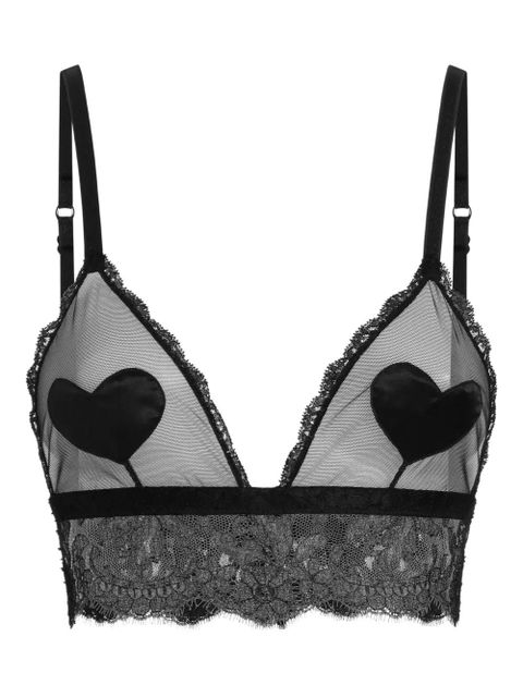 Dolce & Gabbana heart lace-trim bra - Black - zdjęcie produktu nr 1