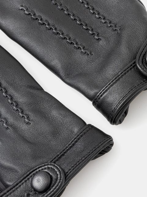 Marciano by Guess rękawiczki skórzane damskie kolor czarny 5BGZ04 9423Z - zdjęcie produktu nr 2