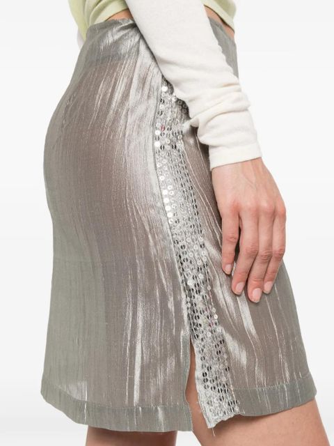 Gimaguas Juless sequin-embellished midi skirt - Grey