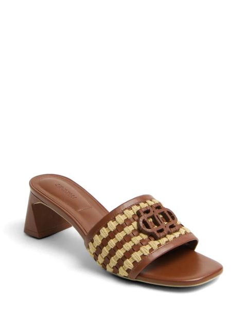 Simkhai Sydney woven-strap logo-detail sandals - Brown - zdjęcie produktu nr 2