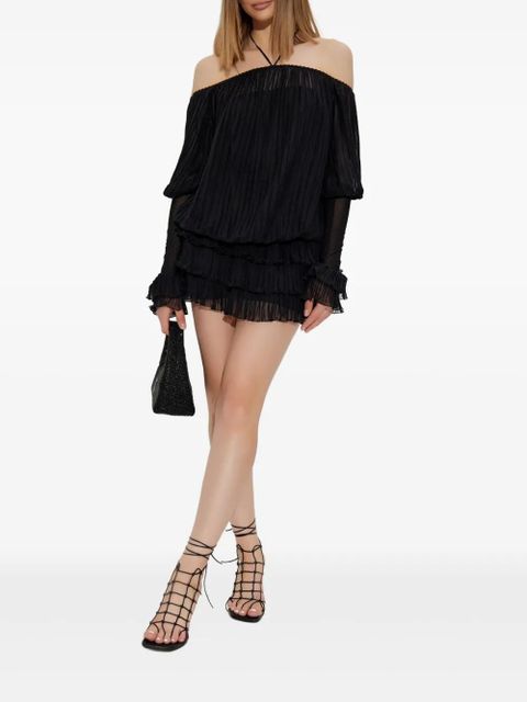 Blumarine pleated silk dress - Black - zdjęcie produktu nr 2