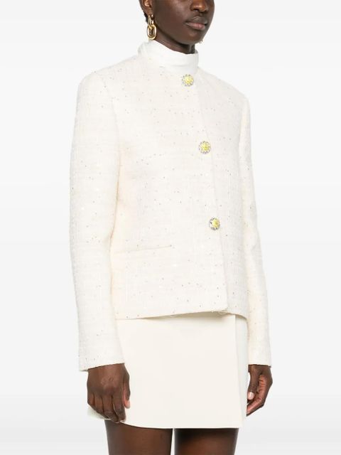 Valentino Garavani sequin-embellished jacket - Neutrals