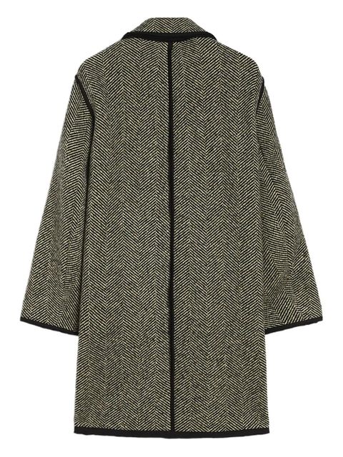 Jil Sander herringbone coat - Grey