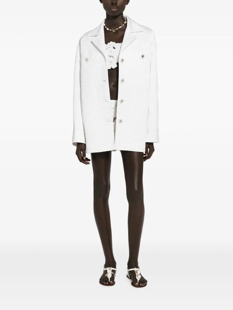 Dolce & Gabbana jacquard brocade coat - White - zdjęcie produktu nr 2