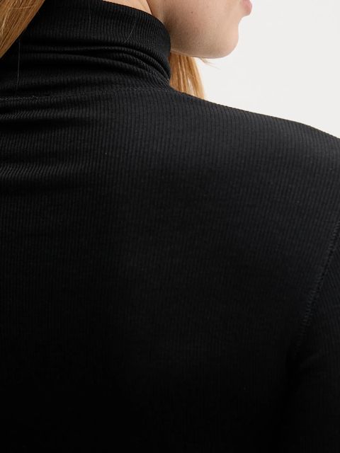 Polo Ralph Lauren sweter damski kolor czarny lekki z golfem 211976982