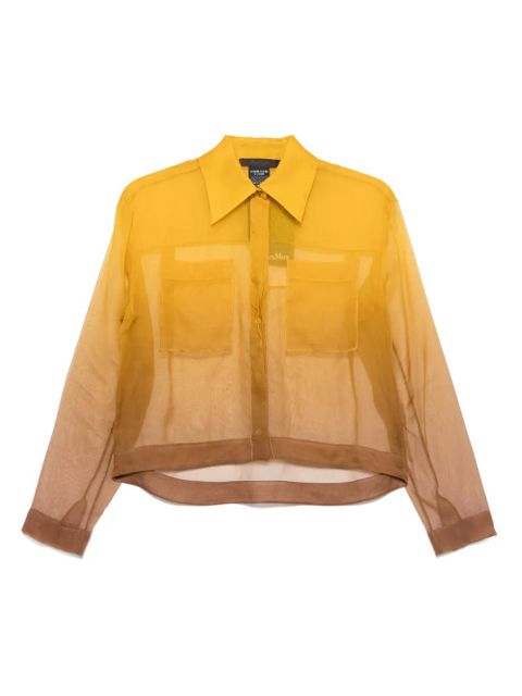 Max Mara semi-sheer shirt - Yellow - zdjęcie produktu nr 1