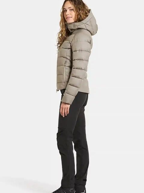 Didriksons kurtka TEJLA kolor beżowy zimowa 505887