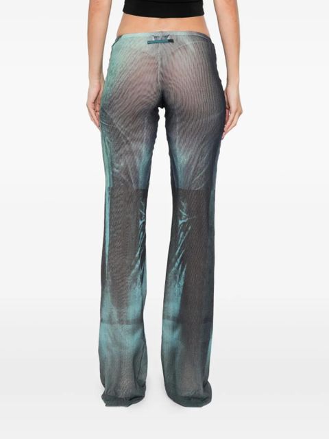 Jean Paul Gaultier abstract-print trousers - Blue - zdjęcie produktu nr 2