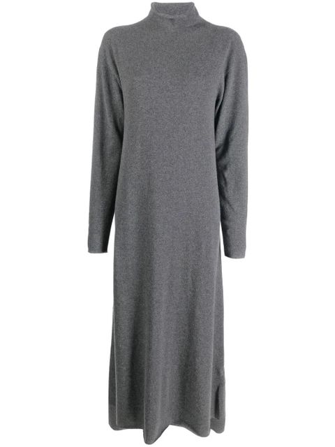 Jil Sander high-neck knitted dress - Grey - zdjęcie produktu nr 1