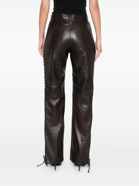 ROTATE BIRGER CHRISTENSEN eyelet-detail trousers - Brown