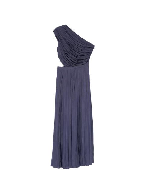 Maje one-shoulder pleated midi dress - Blue - zdjęcie produktu nr 1