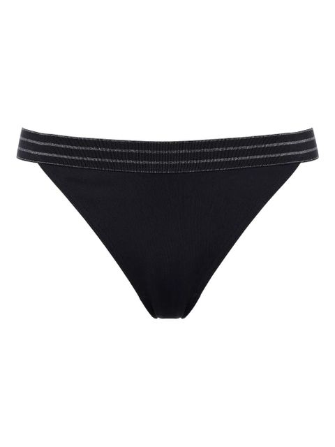 ERES Rayonnant striped-waistband bikini bottoms - Black - zdjęcie produktu nr 1