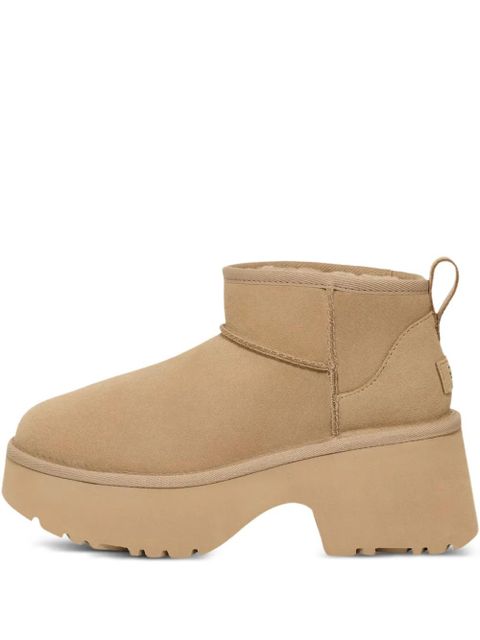 UGG Classic Ultra Mini New Heights platform pull-tab boots - Neutrals - zdjęcie produktu nr 1