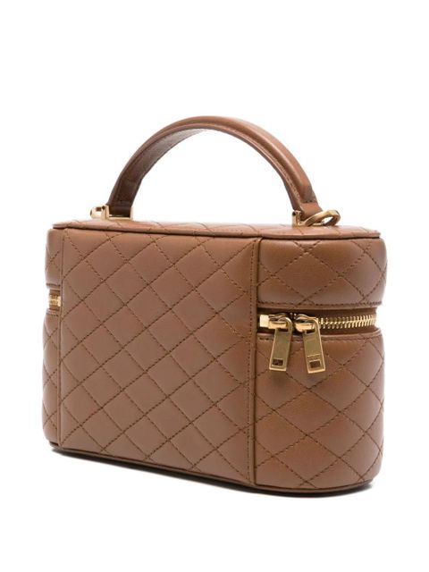 Saint Laurent Gaby quilted mini tote bag - Brown