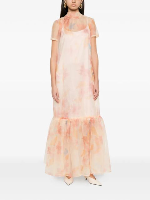 STAUD Calluna floral-print maxi dress - Neutrals - zdjęcie produktu nr 2