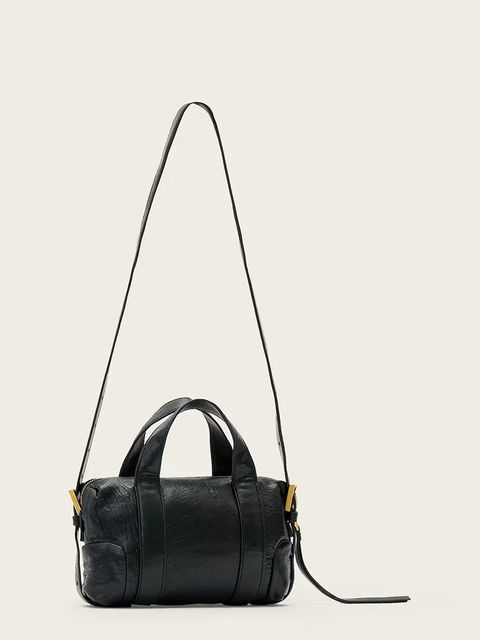 AllSaints torebka skórzana kolor czarny W510XD - zdjęcie produktu nr 2