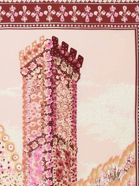 Ferragamo floral-print silk scarf - Pink - zdjęcie produktu nr 2