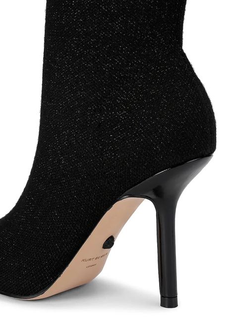 Kurt Geiger London botki Regent Point Sock Boot damskie kolor czarny na szpilce 4994900609