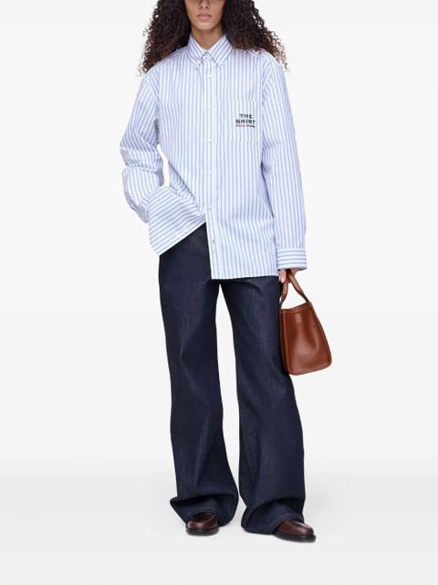 Marc Jacobs striped-cotton pocket-embroidered shirt - Blue - zdjęcie produktu nr 2