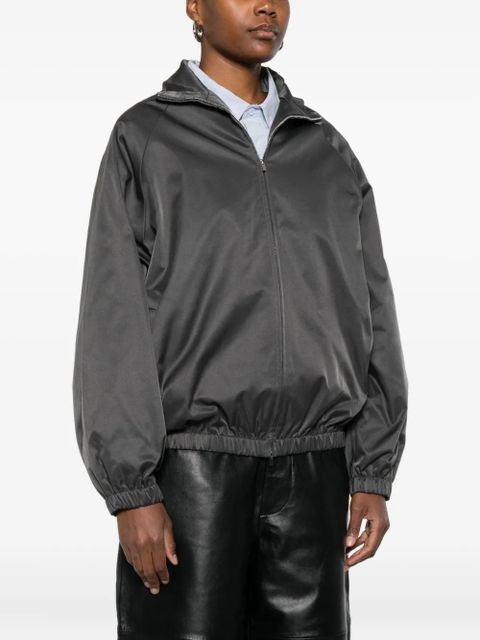 The Frankie Shop zip-front raglan-sleeve jacket - Grey