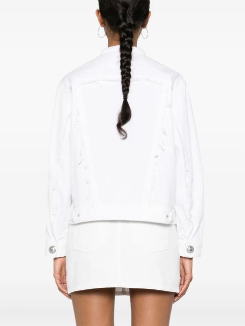 Zadig&Voltaire Kaely frayed denim jacket - White