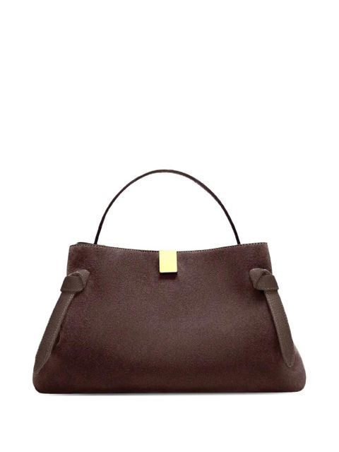 Yuzefi Gyoza suede tote bag - Brown - zdjęcie produktu nr 1