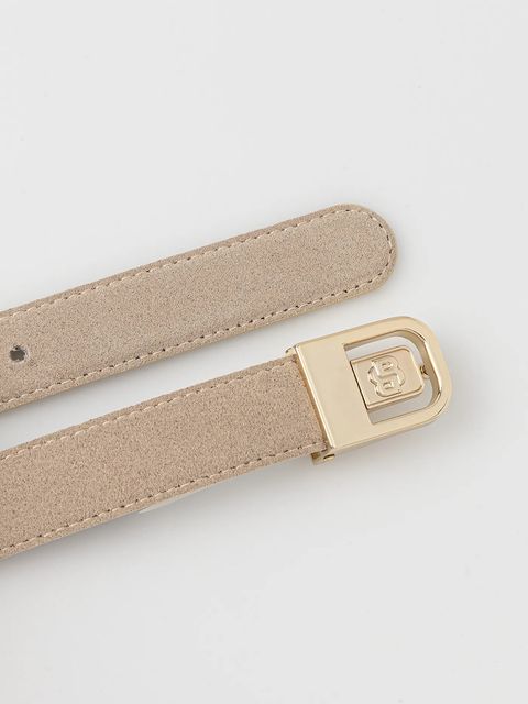 BOSS pasek skórzany dwustronny damski kolor biały 50553340 - zdjęcie produktu nr 2