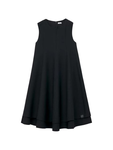 LOEWE sleeveless crew neck mini dress - Black - zdjęcie produktu nr 1