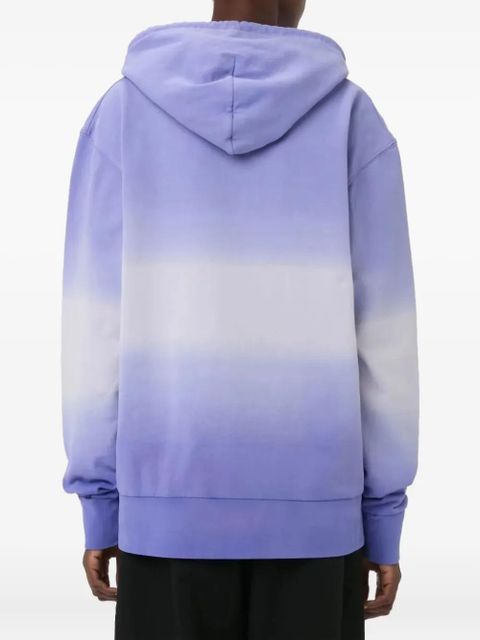 JW Anderson logo-embroidered gradient hoodie - Purple