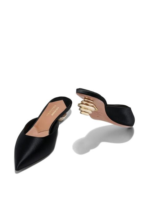 Aquazzura x Alex Rivière jewel-embellished mules - Black