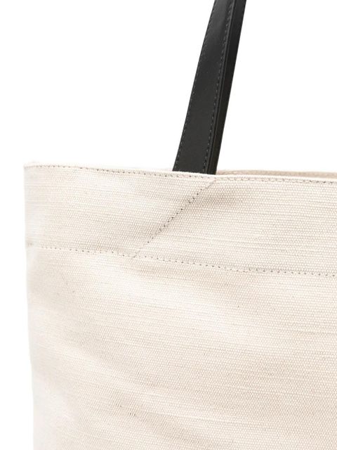 Jil Sander medium logo tote bag - Neutrals