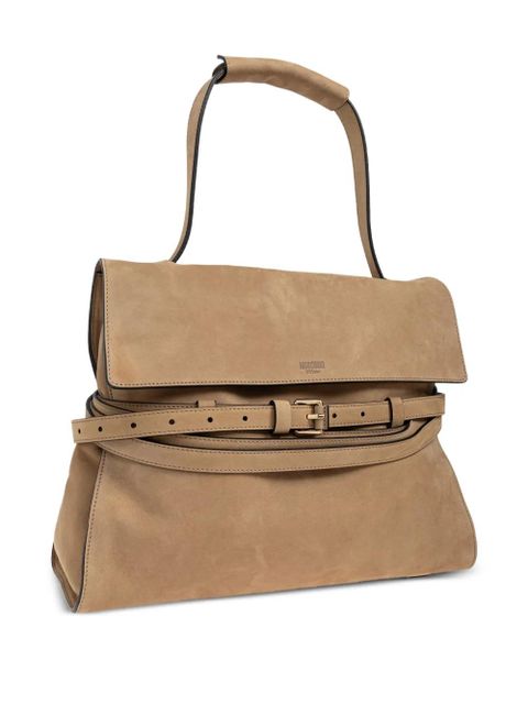 Moschino Tie Me strap-detail tote bag - Neutrals