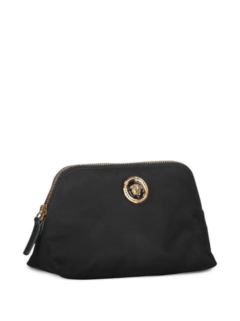 Versace logo-plaque make-up bag - Black