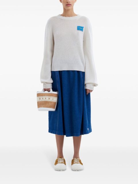 Marni small Tropicalia logo-embroidered bucket bag - Neutrals - zdjęcie produktu nr 2