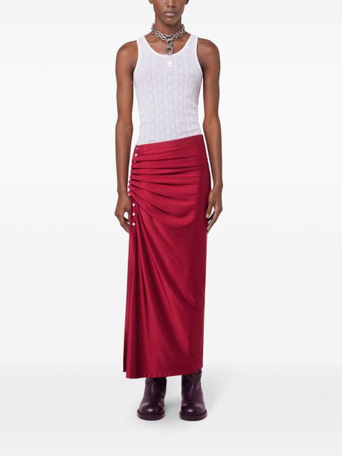 Rabanne jersey maxi skirt - Red - zdjęcie produktu nr 2