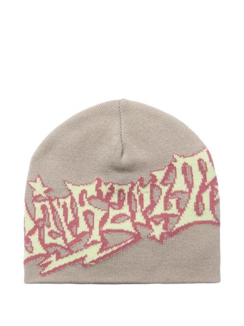 Carhartt WIP graphic-text beanie hat - Neutrals - zdjęcie produktu nr 1