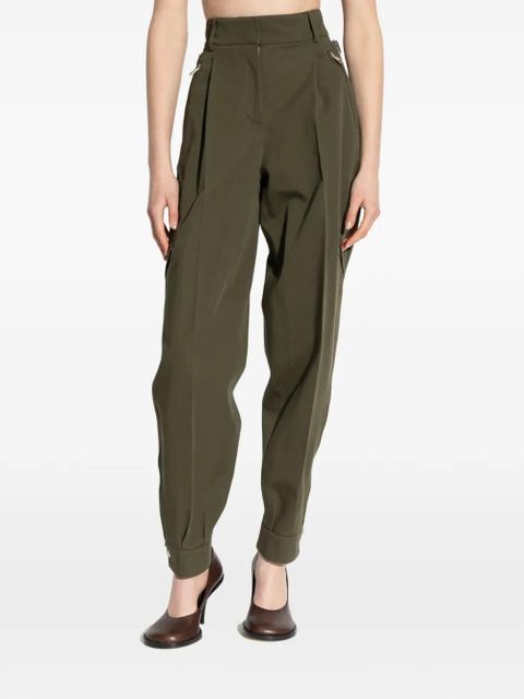 Givenchy zip-pocket pleated trousers - Green