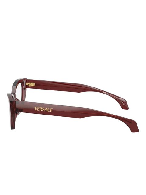Versace Eyewear cat-eye frame glasses - Red